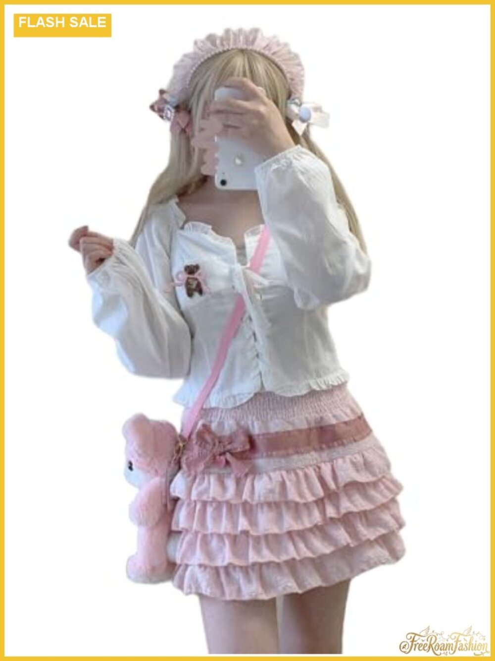Y2K Lolita High Waist Pleated Mini Skirt Layered A-Line